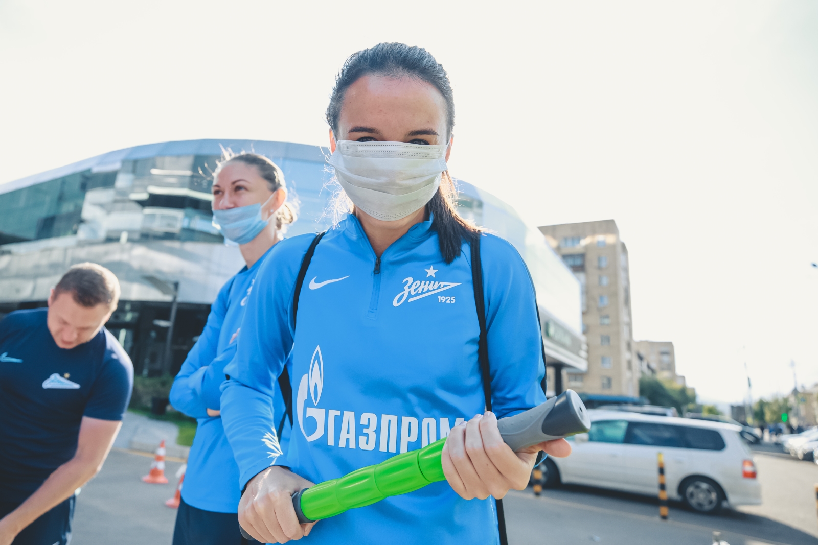 Тренировка женской команды в Красноярске