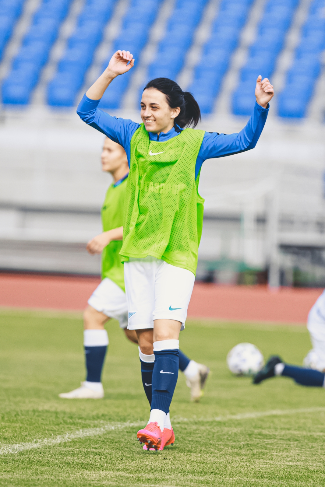 Тренировка женской команды в Красноярске