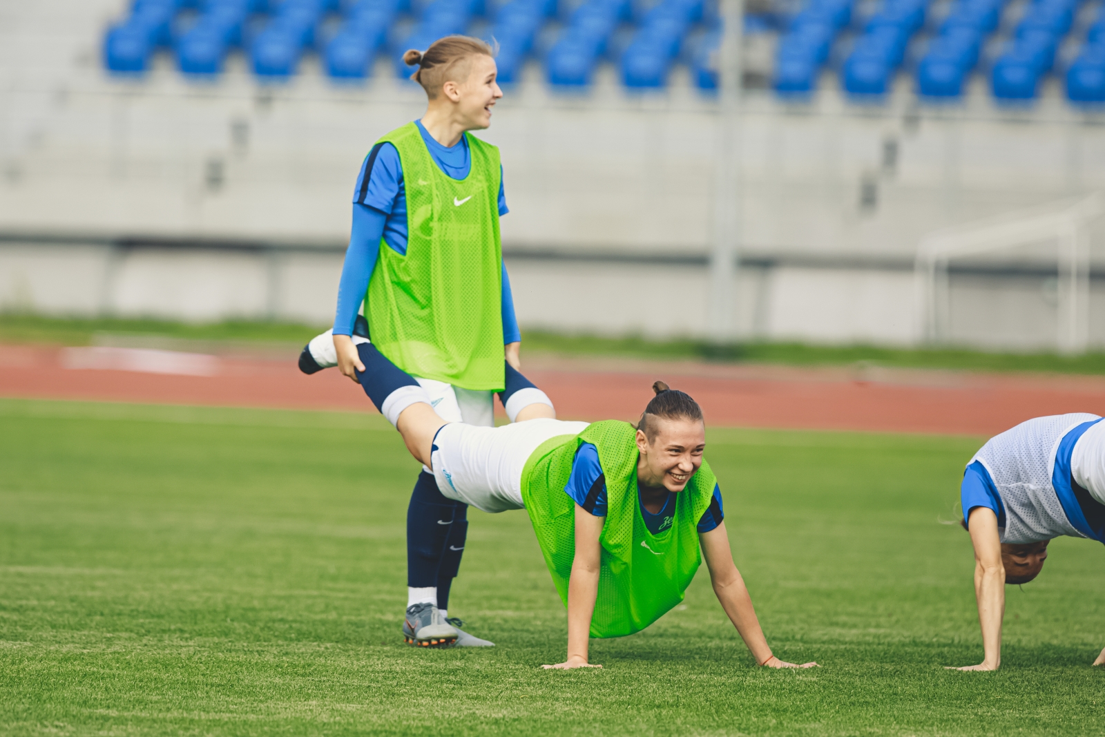 Тренировка женской команды в Красноярске