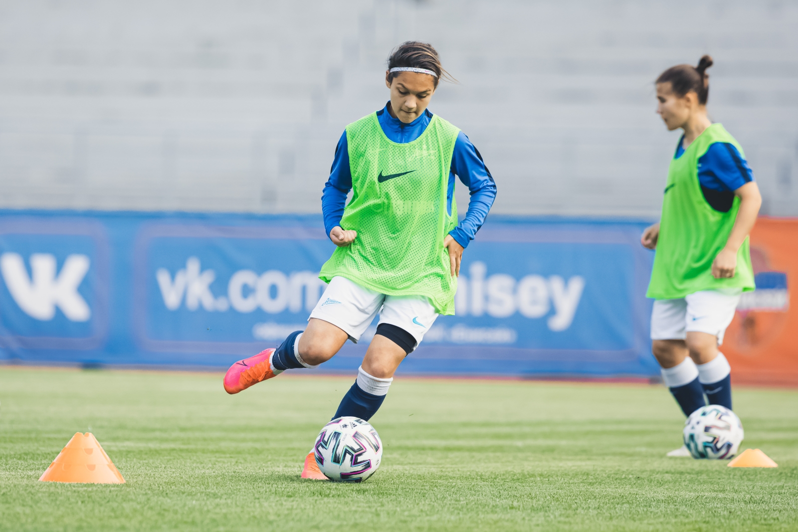 Тренировка женской команды в Красноярске