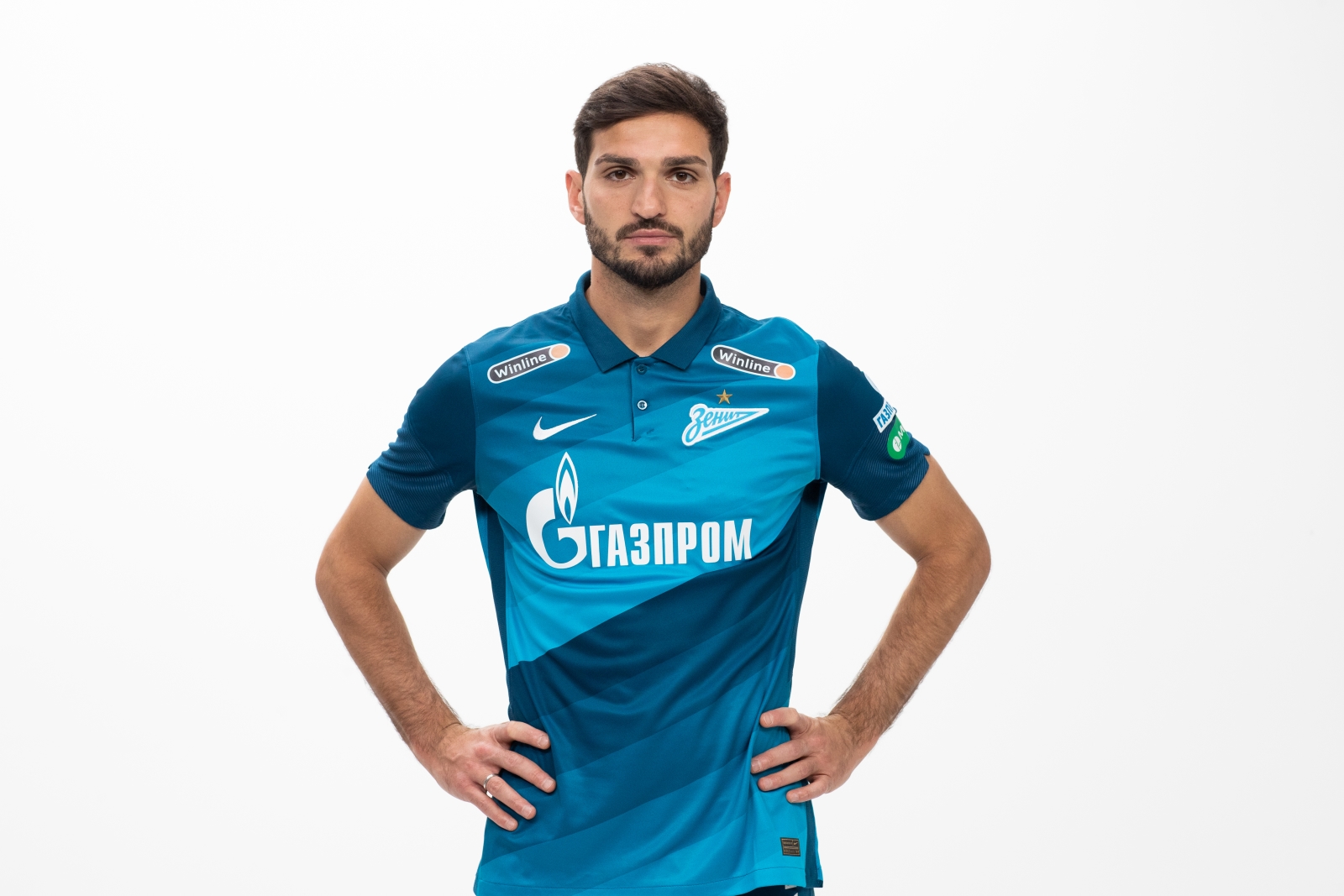 Фотосессия футболистов и тренеров основного состава ФК «Зенит» сезона 2020/21