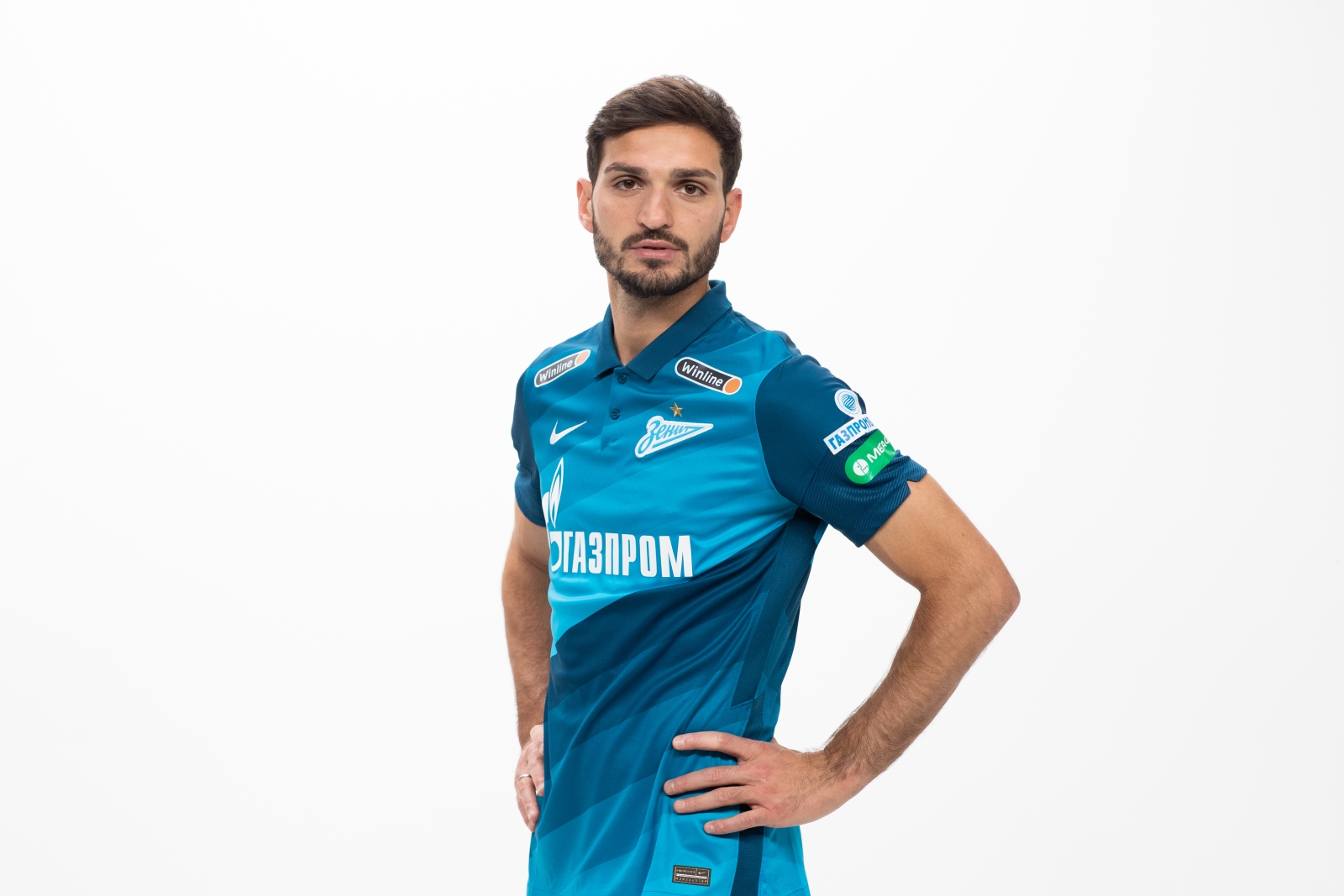 Фотосессия футболистов и тренеров основного состава ФК «Зенит» сезона 2020/21