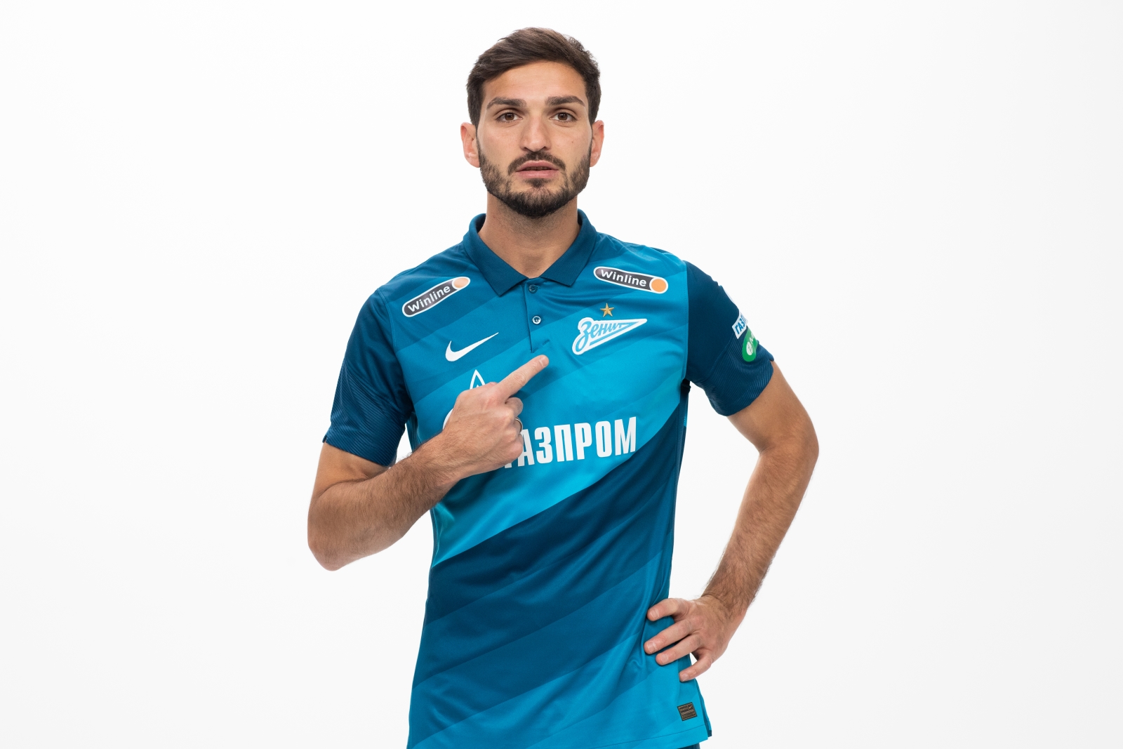 Фотосессия футболистов и тренеров основного состава ФК «Зенит» сезона 2020/21