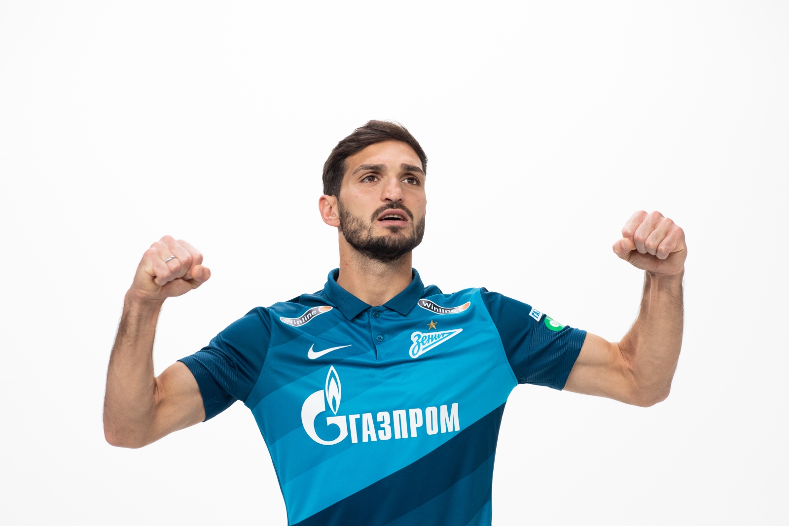 Фотосессия футболистов и тренеров основного состава ФК «Зенит» сезона 2020/21