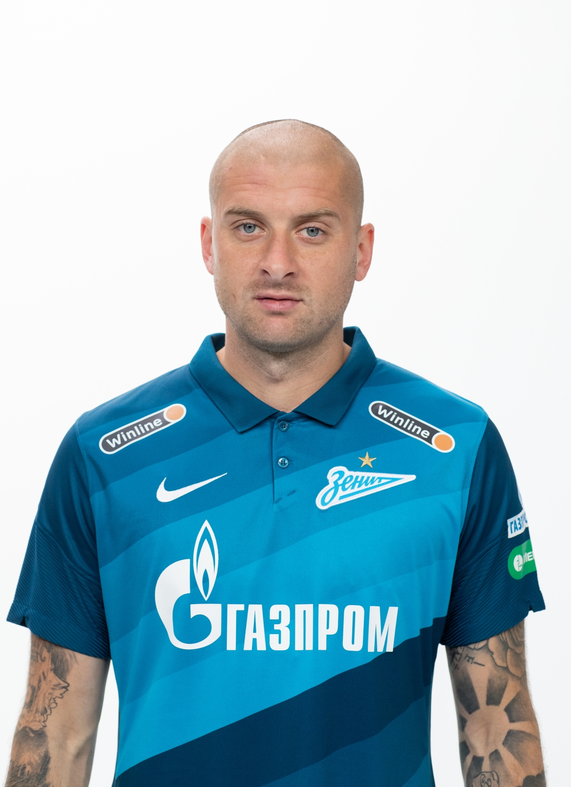 Фотосессия футболистов и тренеров основного состава ФК «Зенит» сезона 2020/21