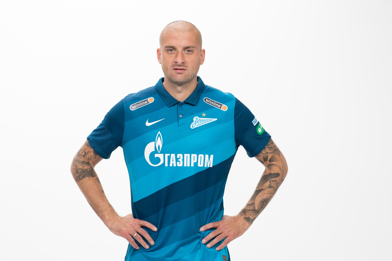 Фотосессия футболистов и тренеров основного состава ФК «Зенит» сезона 2020/21