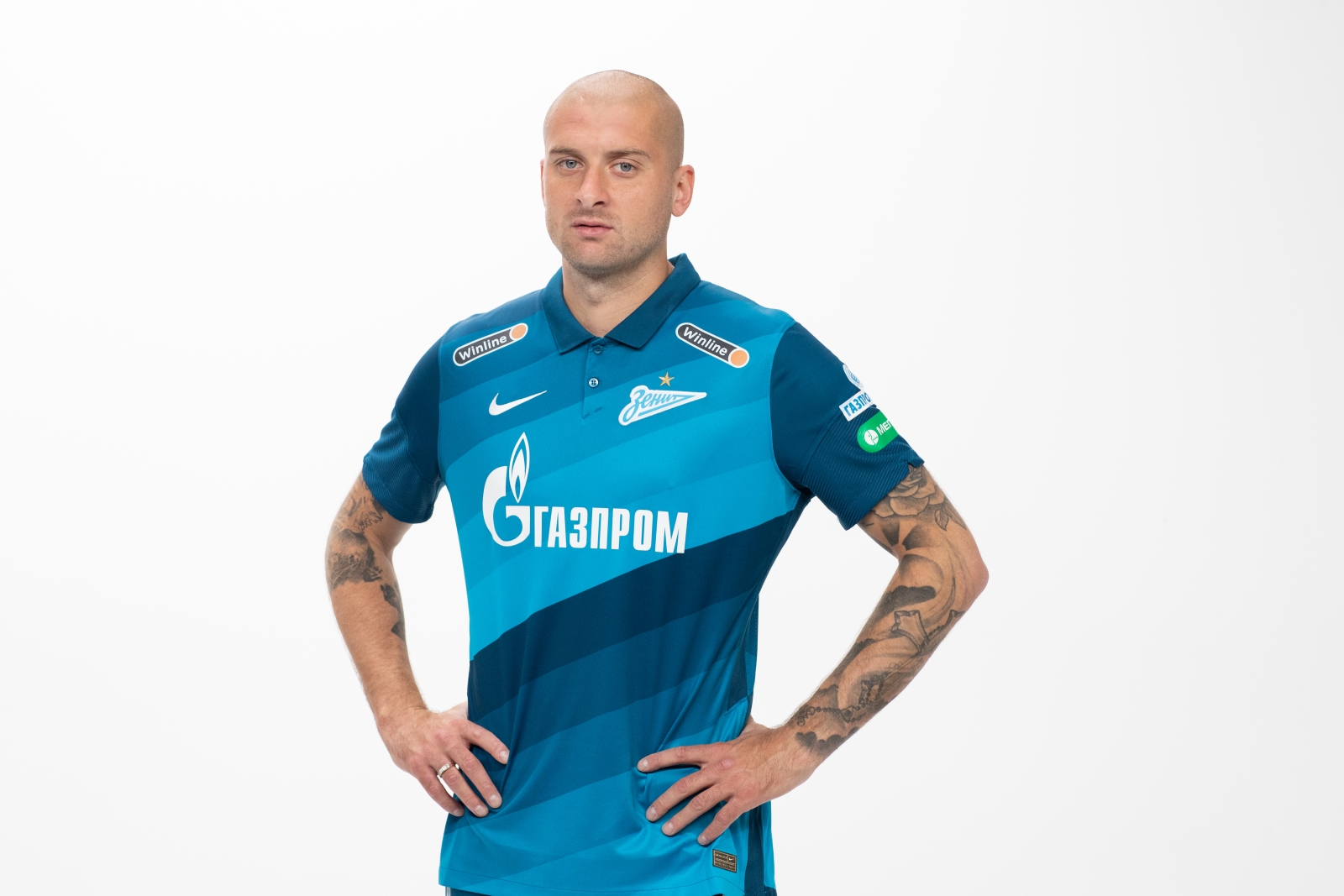 Фотосессия футболистов и тренеров основного состава ФК «Зенит» сезона 2020/21