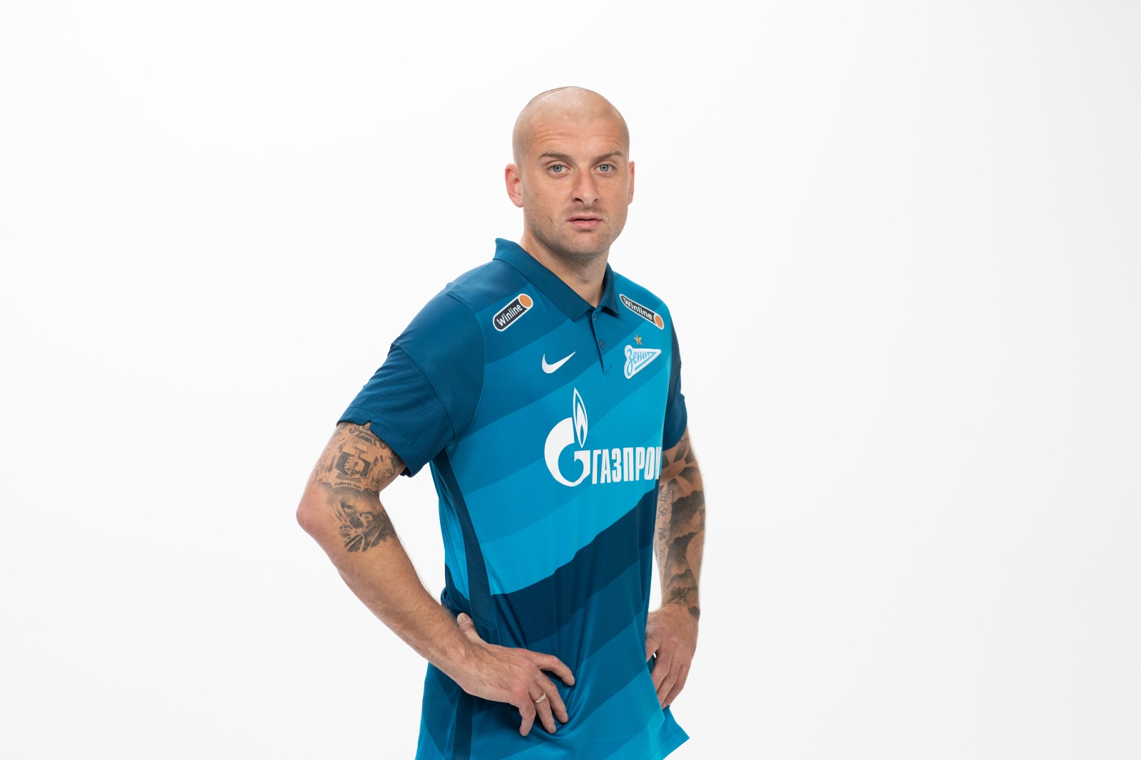 Фотосессия футболистов и тренеров основного состава ФК «Зенит» сезона 2020/21