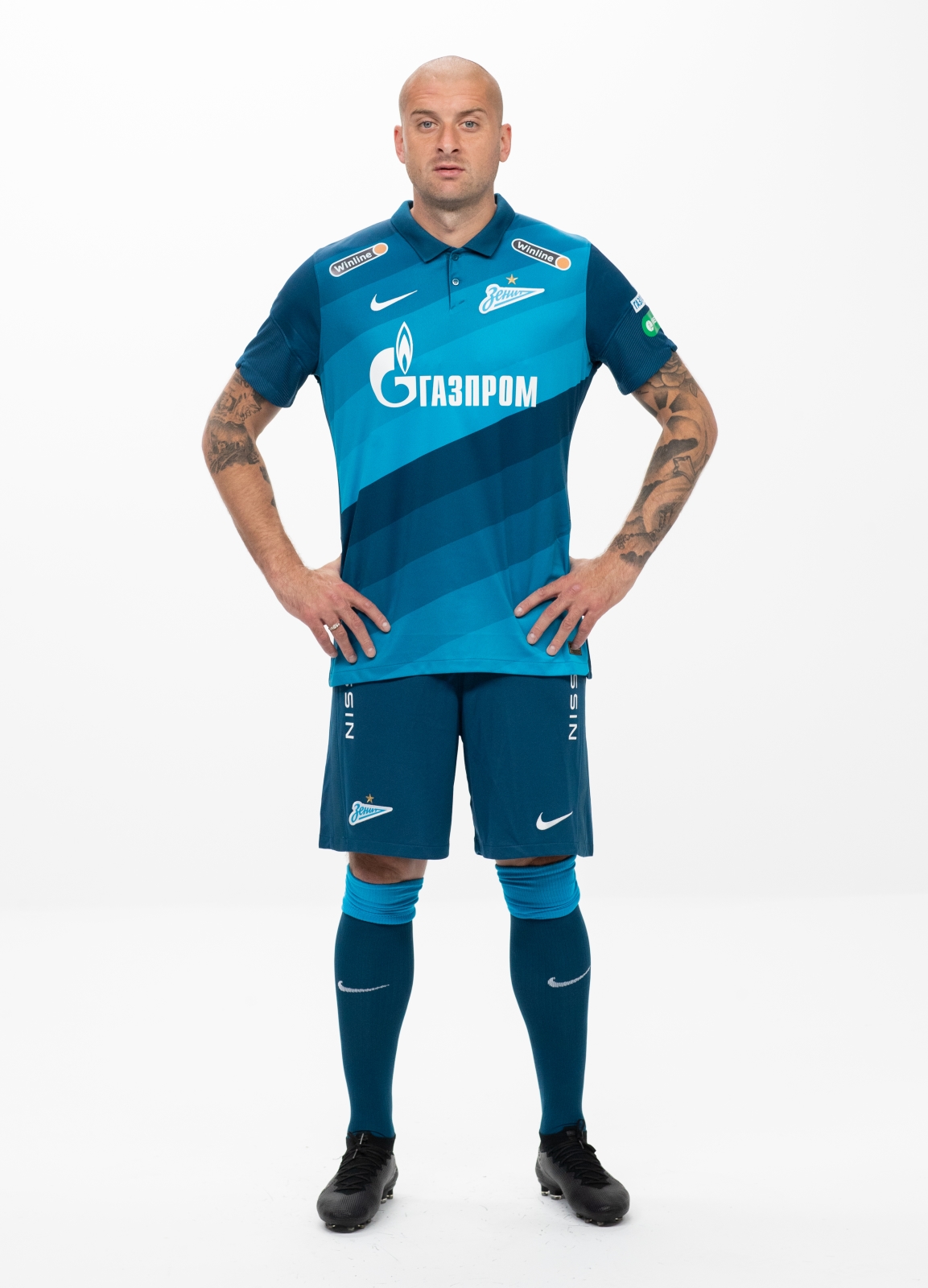 Фотосессия футболистов и тренеров основного состава ФК «Зенит» сезона 2020/21