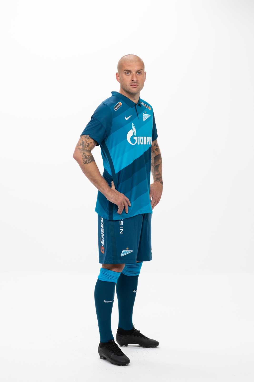 Фотосессия футболистов и тренеров основного состава ФК «Зенит» сезона 2020/21