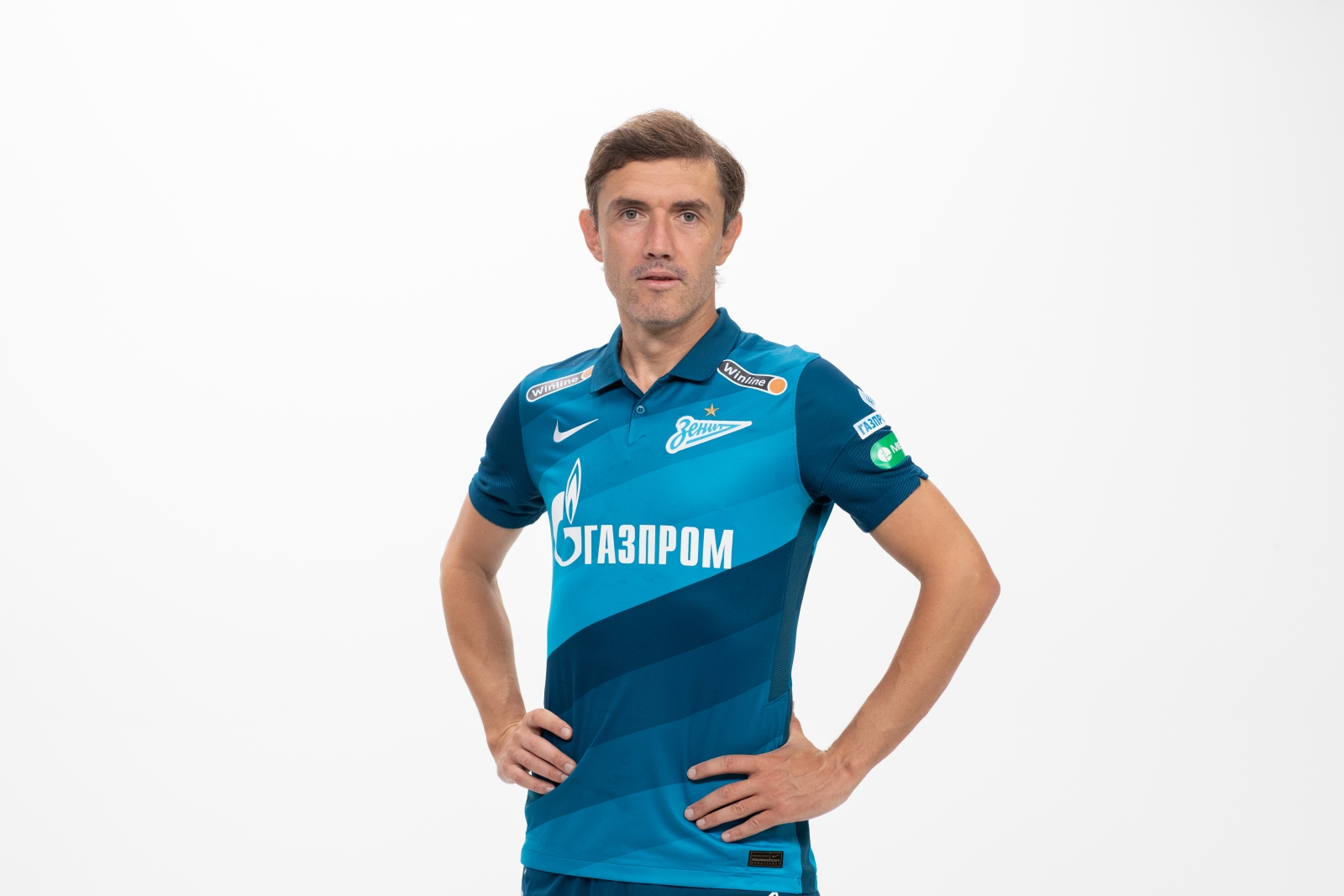 Фотосессия футболистов и тренеров основного состава ФК «Зенит» сезона 2020/21