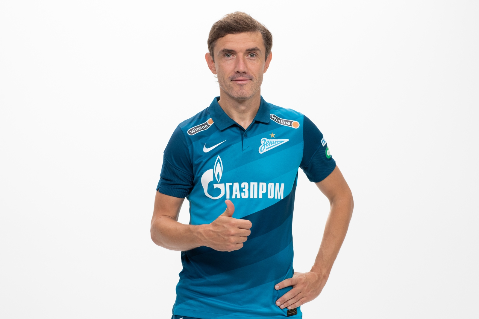 Фотосессия футболистов и тренеров основного состава ФК «Зенит» сезона 2020/21