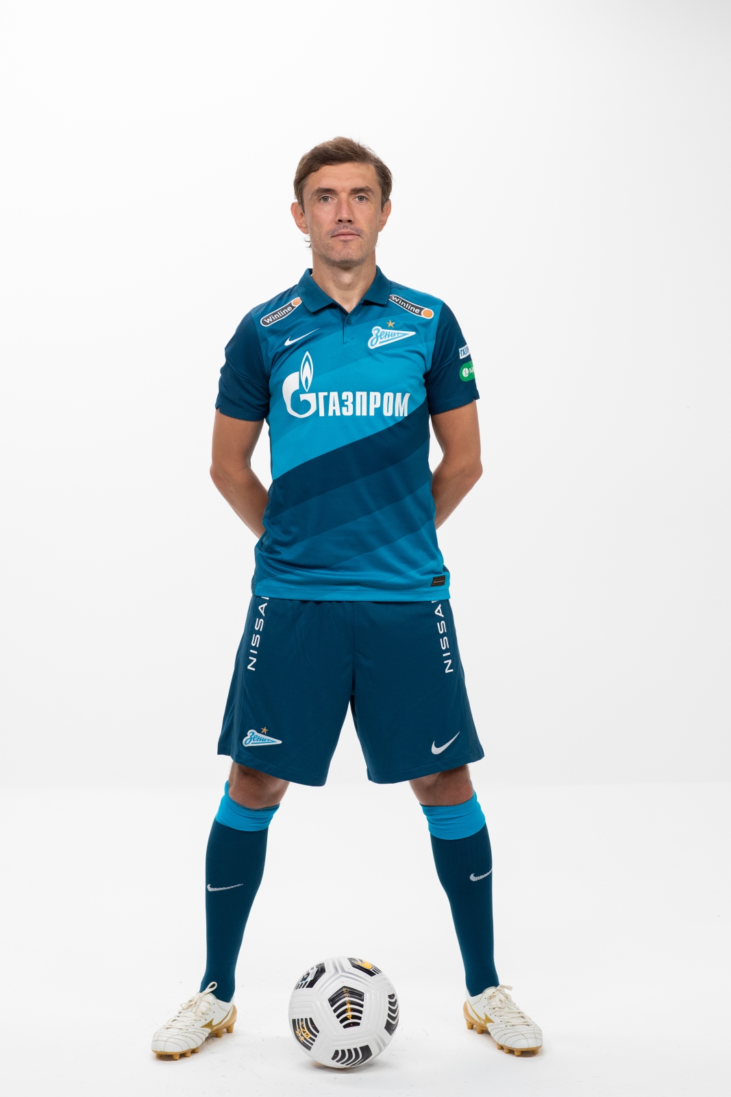 Фотосессия футболистов и тренеров основного состава ФК «Зенит» сезона 2020/21