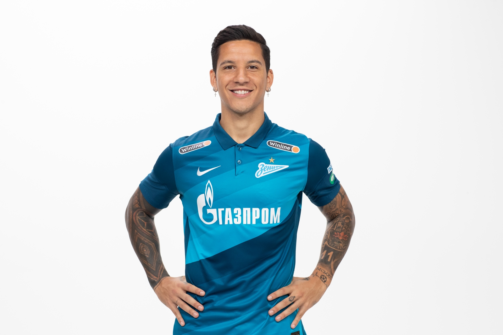 Фотосессия футболистов и тренеров основного состава ФК «Зенит» сезона 2020/21