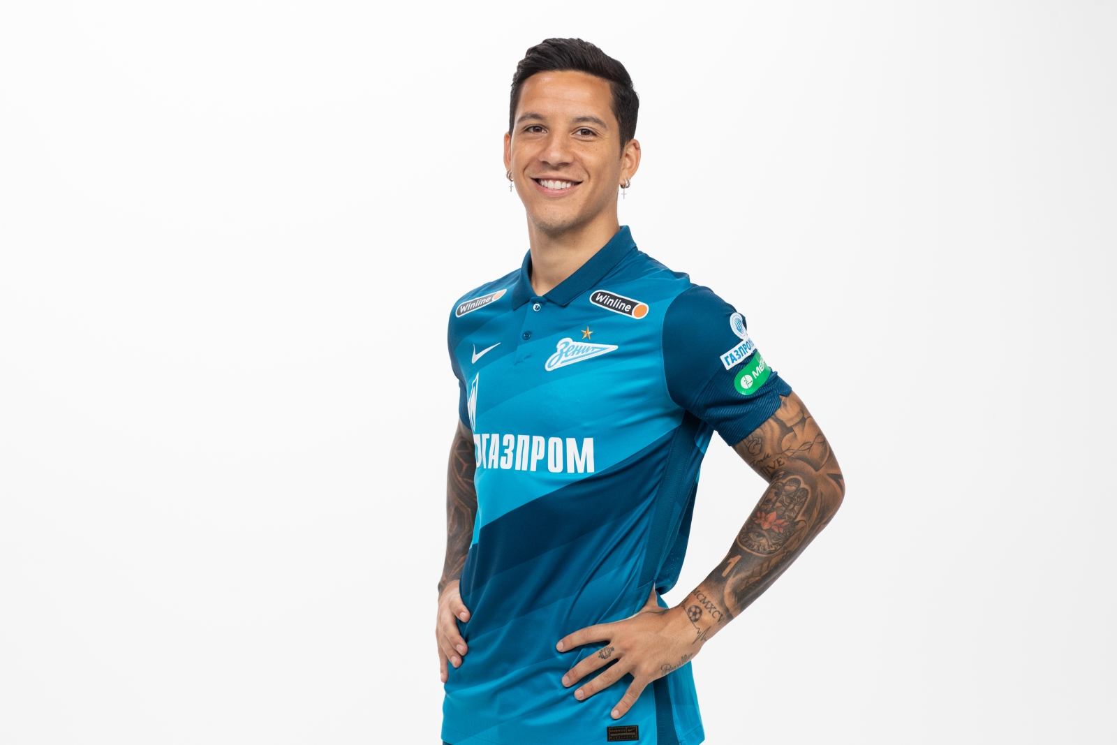 Фотосессия футболистов и тренеров основного состава ФК «Зенит» сезона 2020/21