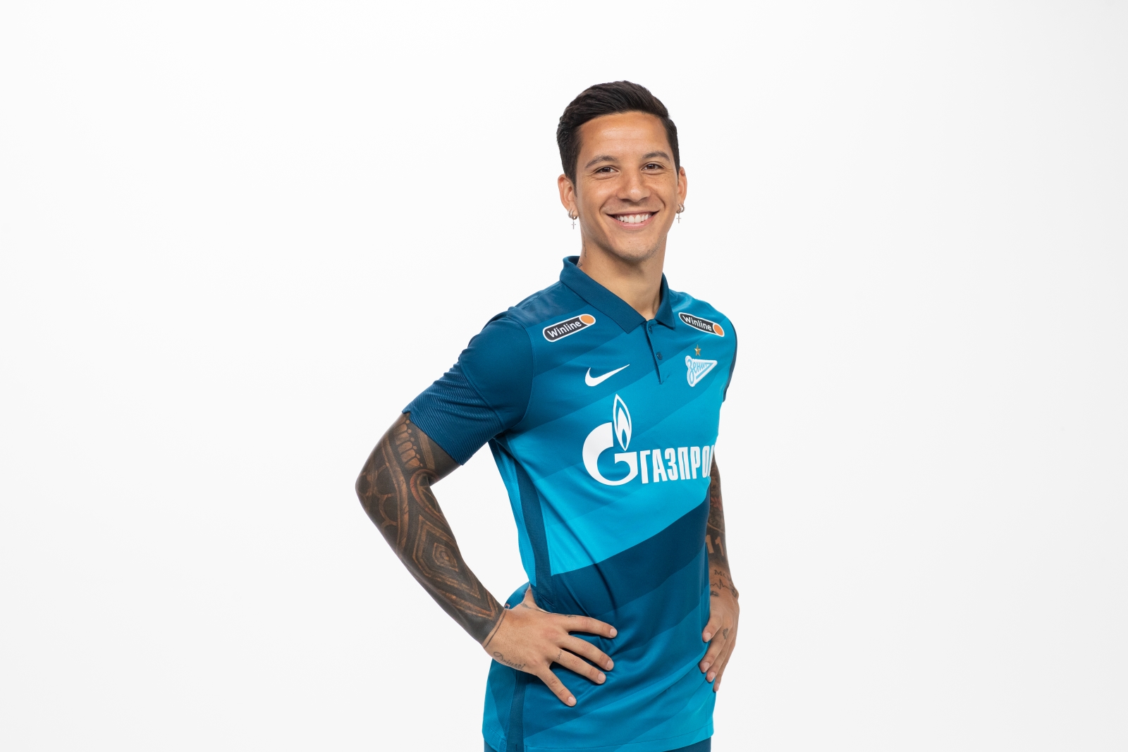 Фотосессия футболистов и тренеров основного состава ФК «Зенит» сезона 2020/21