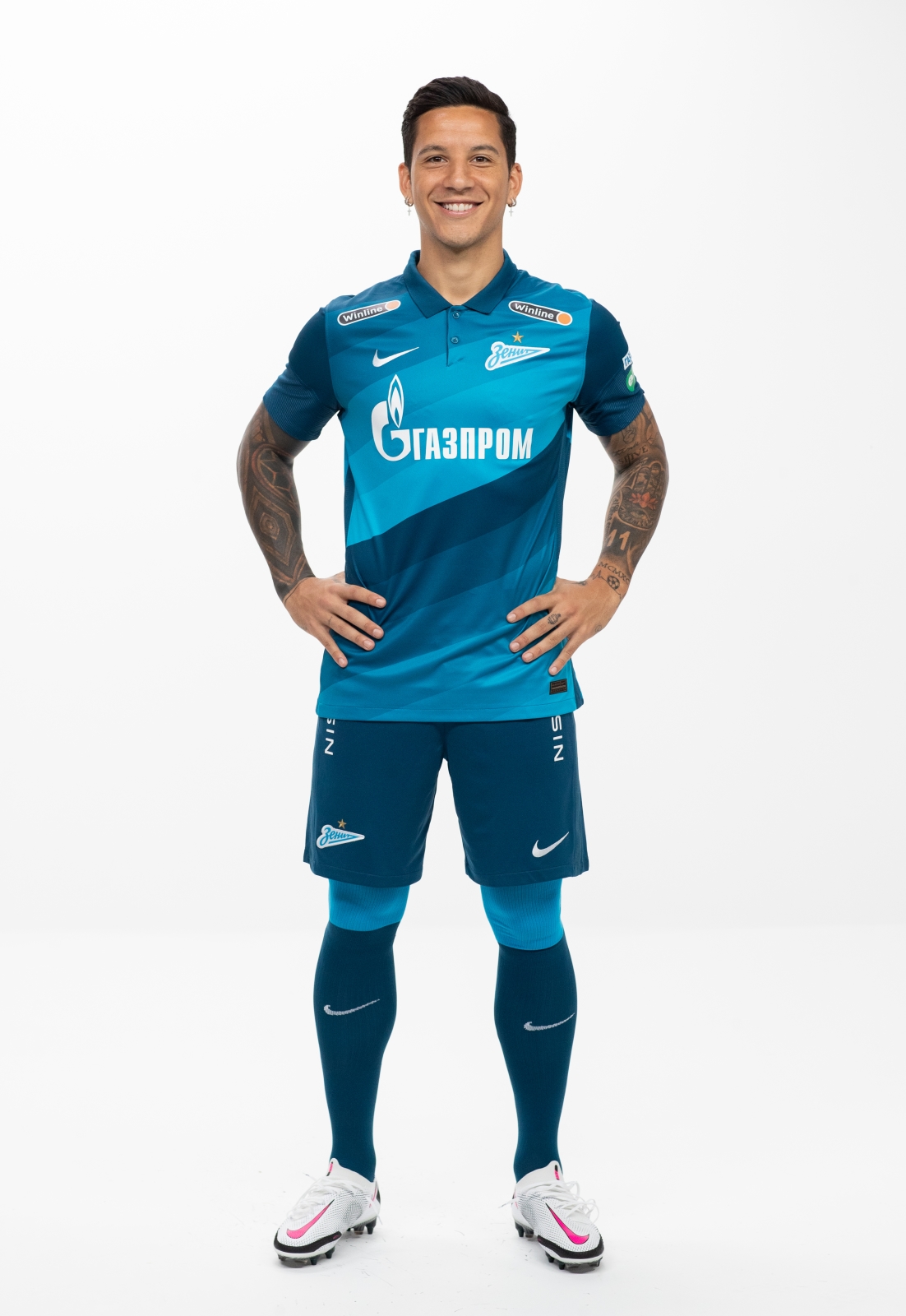 Фотосессия футболистов и тренеров основного состава ФК «Зенит» сезона 2020/21