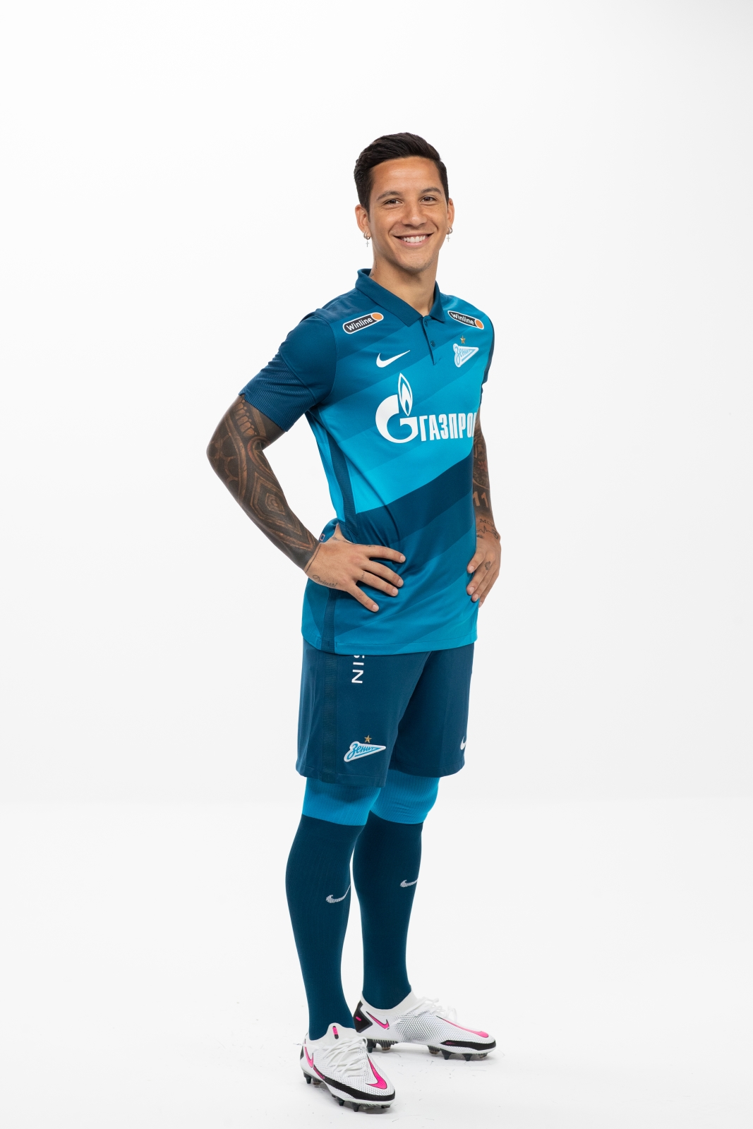 Фотосессия футболистов и тренеров основного состава ФК «Зенит» сезона 2020/21