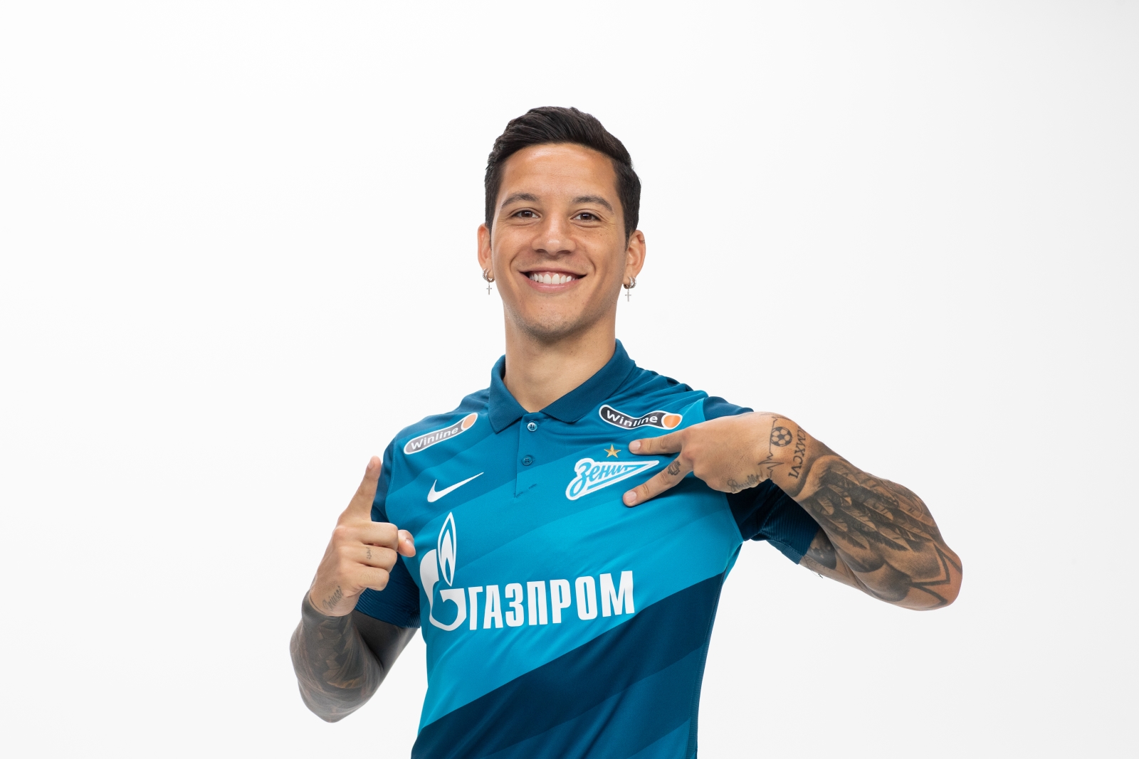 Фотосессия футболистов и тренеров основного состава ФК «Зенит» сезона 2020/21