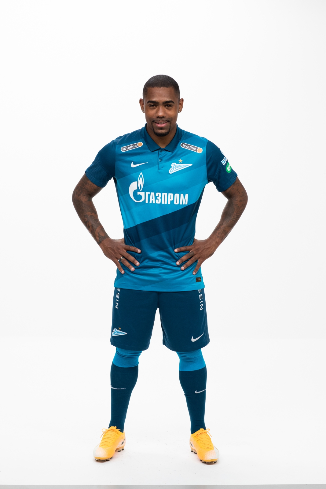 Фотосессия футболистов и тренеров основного состава ФК «Зенит» сезона 2020/21