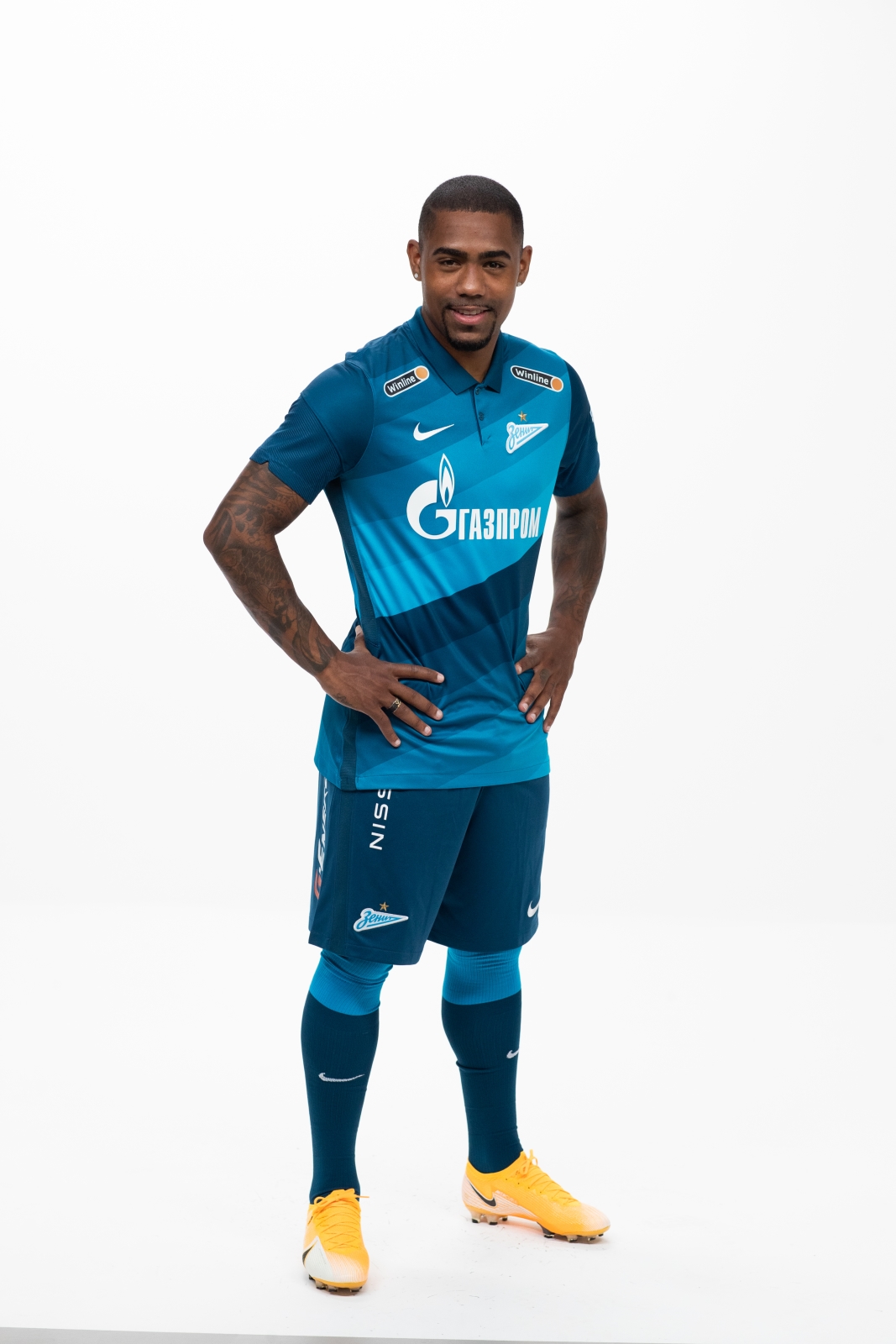 Фотосессия футболистов и тренеров основного состава ФК «Зенит» сезона 2020/21