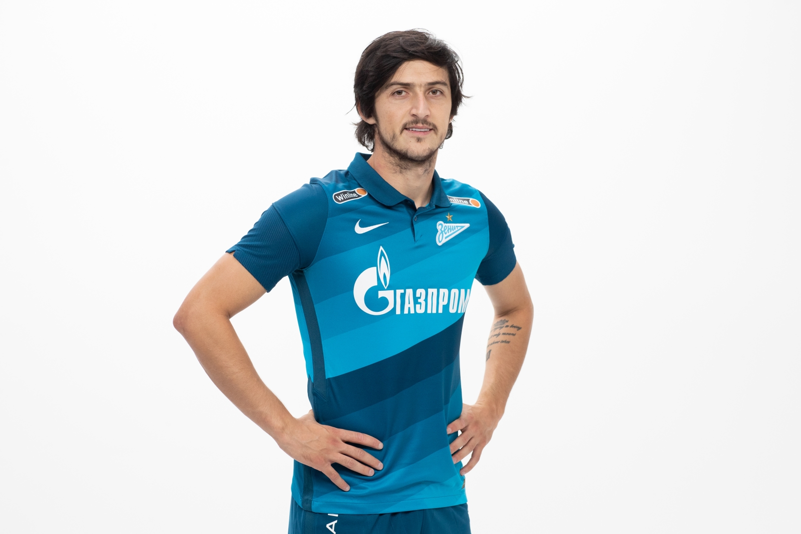 Фотосессия футболистов и тренеров основного состава ФК «Зенит» сезона 2020/21