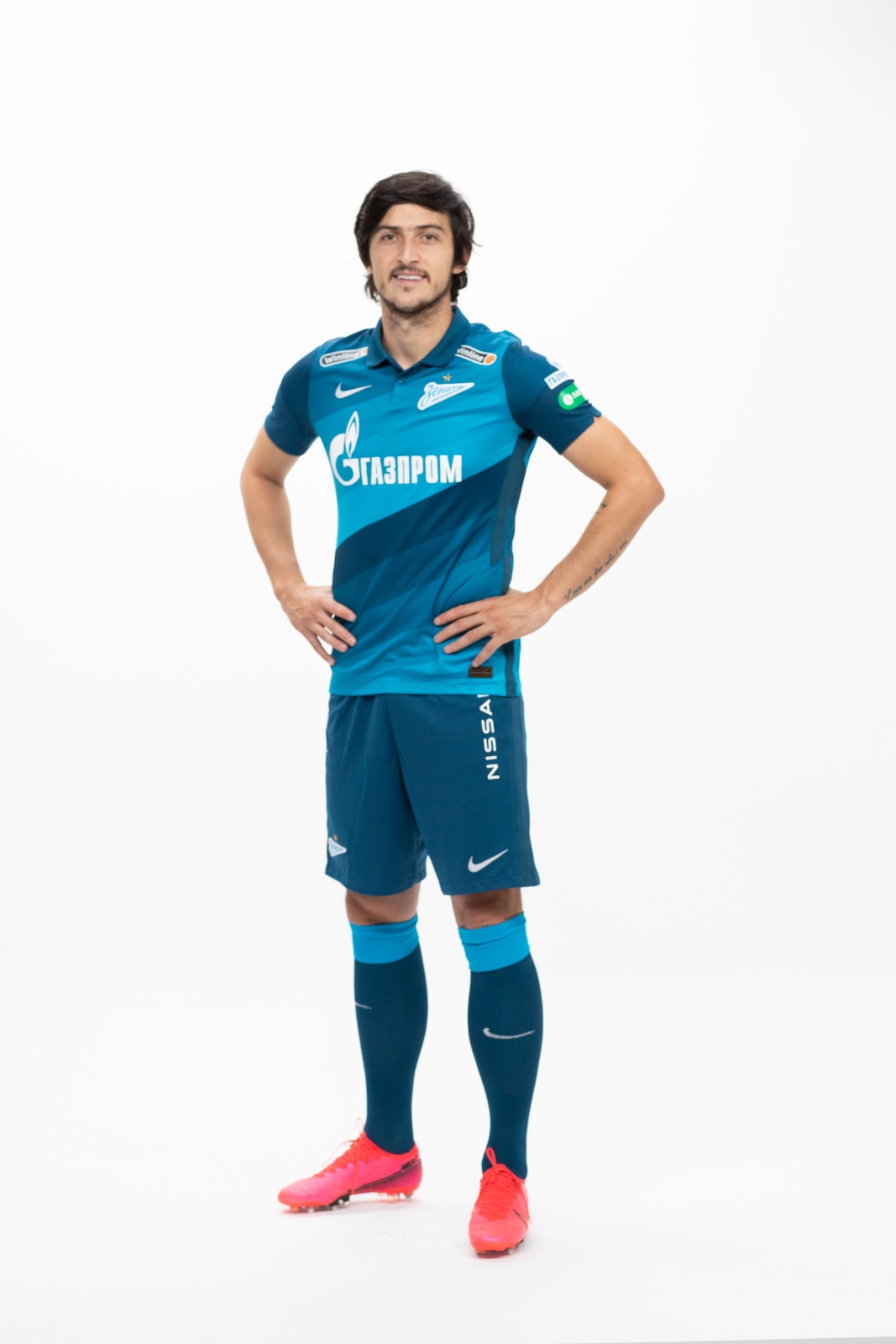 Фотосессия футболистов и тренеров основного состава ФК «Зенит» сезона 2020/21