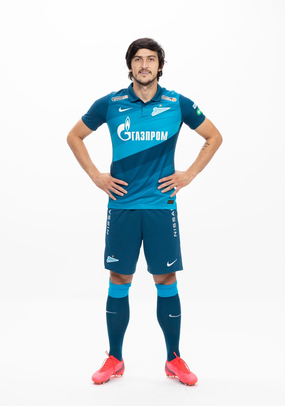 Фотосессия футболистов и тренеров основного состава ФК «Зенит» сезона 2020/21