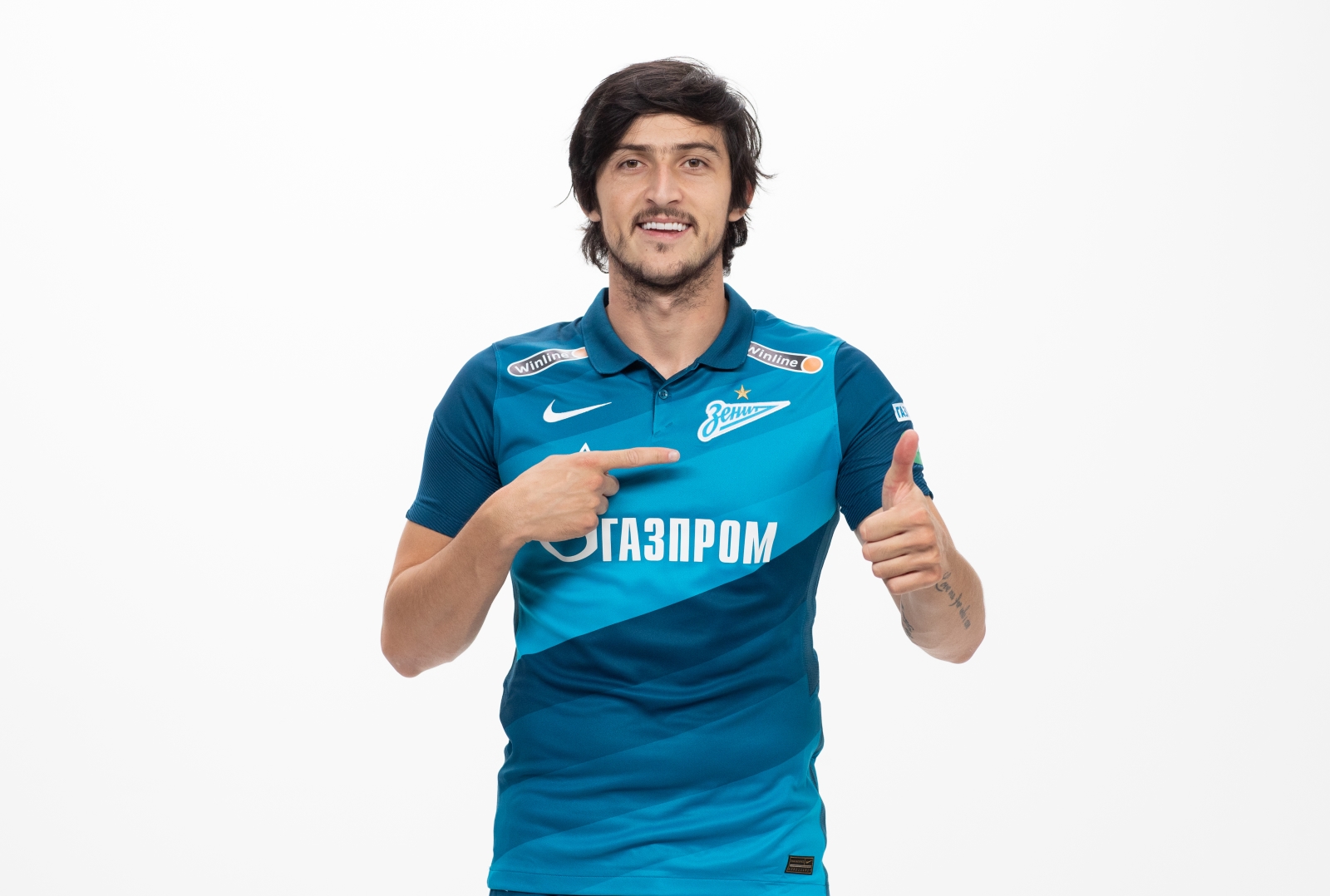 Фотосессия футболистов и тренеров основного состава ФК «Зенит» сезона 2020/21