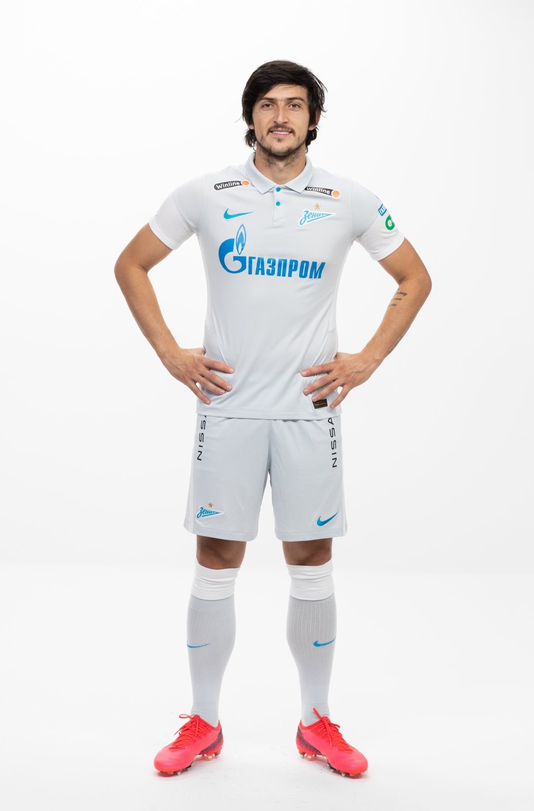 Фотосессия футболистов и тренеров основного состава ФК «Зенит» сезона 2020/21