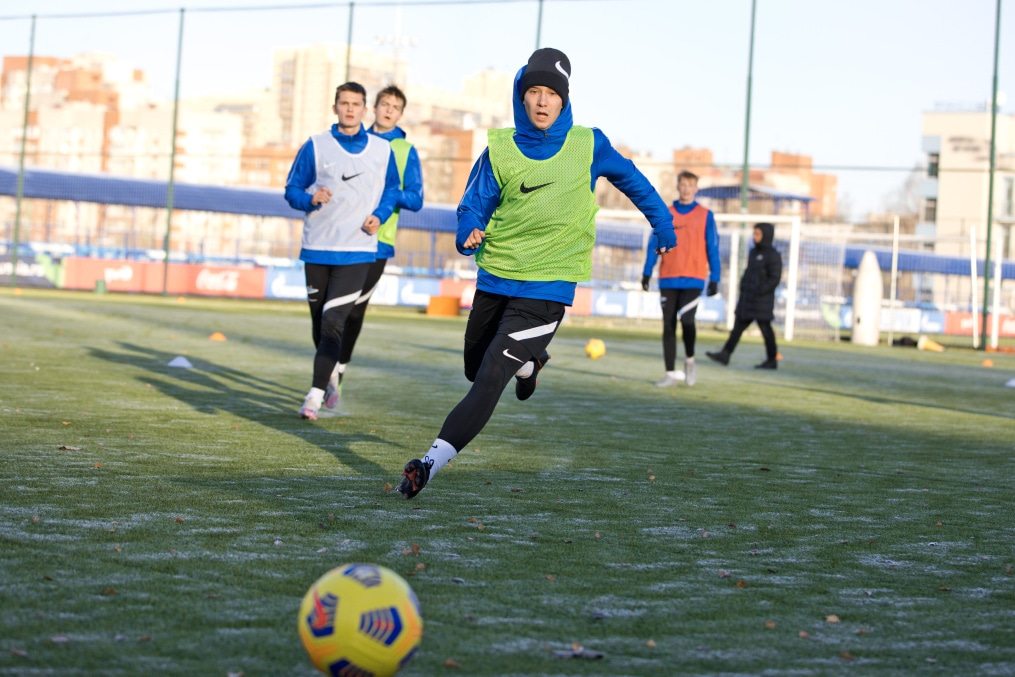 Первая зимняя тренировка «Зенита»-м