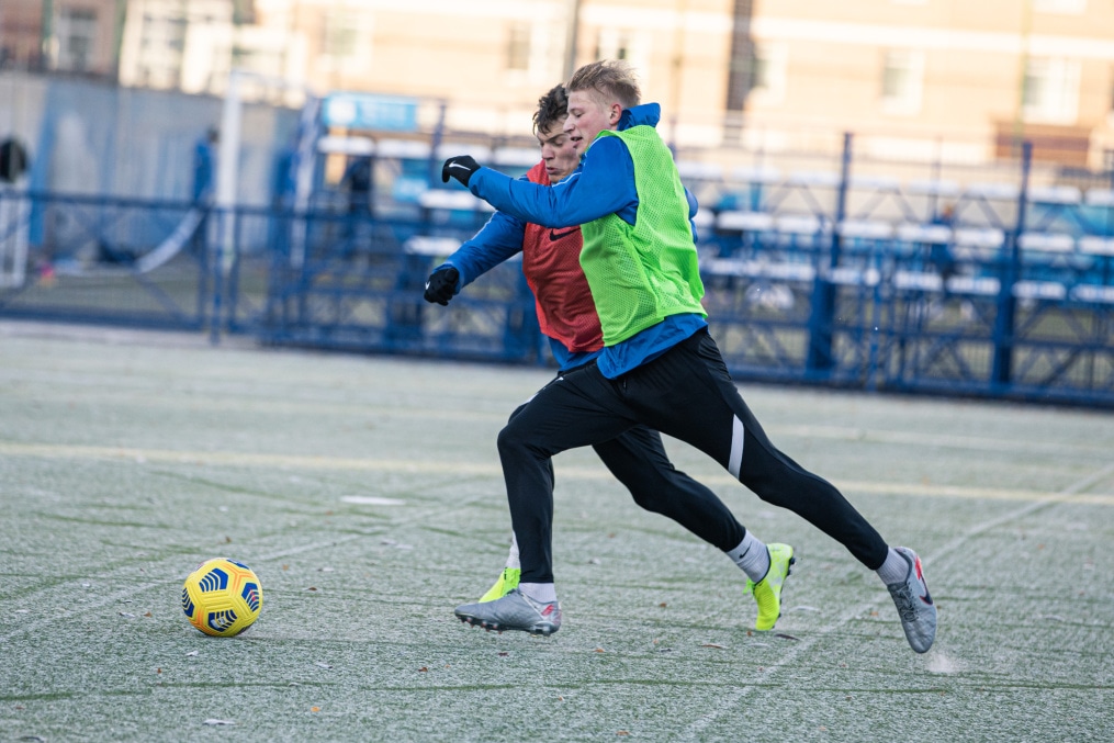 Первая зимняя тренировка «Зенита»-м