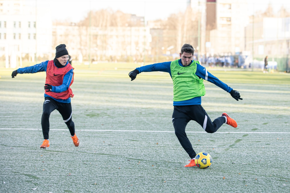 Первая зимняя тренировка «Зенита»-м