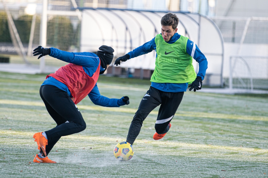 Первая зимняя тренировка «Зенита»-м