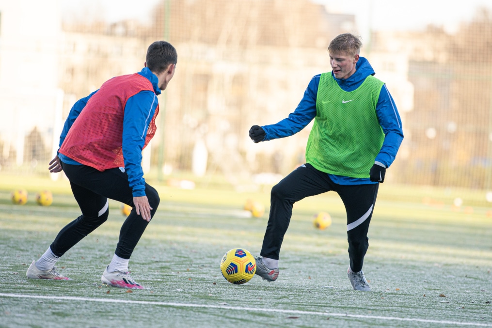 Первая зимняя тренировка «Зенита»-м