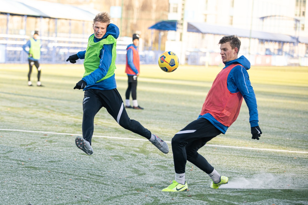 Первая зимняя тренировка «Зенита»-м