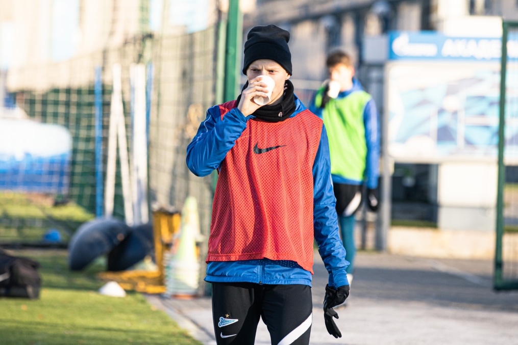 Первая зимняя тренировка «Зенита»-м