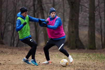 Тренировка «Зенита»-2 в Удельном парке