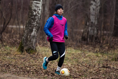 Тренировка «Зенита»-2 в Удельном парке