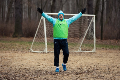 Тренировка «Зенита»-2 в Удельном парке