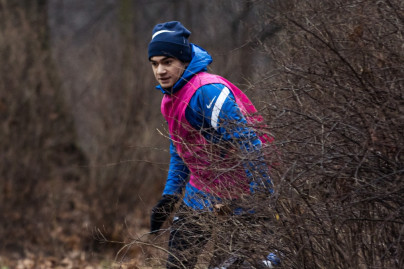 Тренировка «Зенита»-2 в Удельном парке