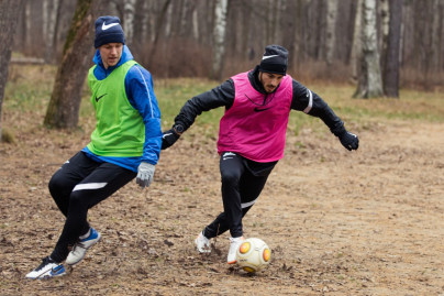 Тренировка «Зенита»-2 в Удельном парке