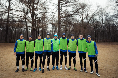 Тренировка «Зенита»-2 в Удельном парке