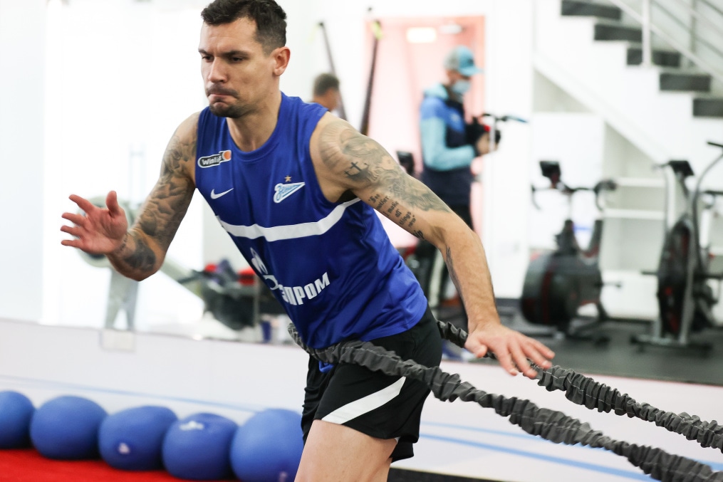 «Газпром»-тренировочные сборы «Зенита» в Дубае: 17 января, утренняя тренировка