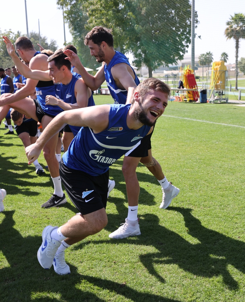 «Газпром»-тренировочные сборы «Зенита» в Дубае: 05 февраля, утренняя тренировка