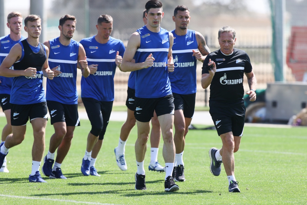 «Газпром»-тренировочные сборы «Зенита» в Дубае: 05 февраля, утренняя тренировка