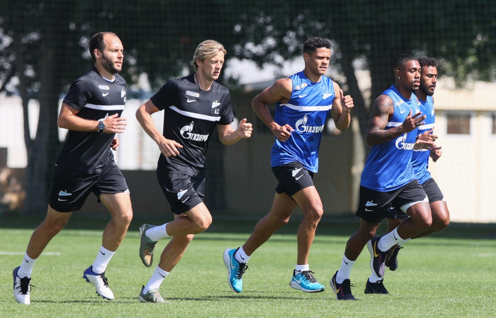 «Газпром»-тренировочные сборы «Зенита» в Дубае: 05 февраля, утренняя тренировка