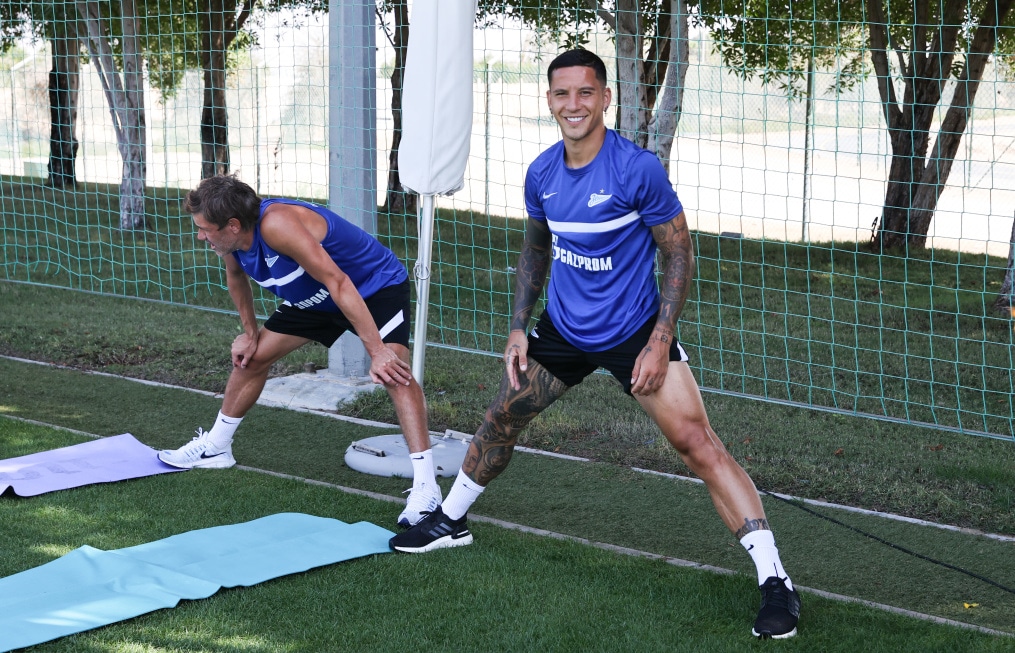 «Газпром»-тренировочные сборы «Зенита» в Дубае: 05 февраля, утренняя тренировка