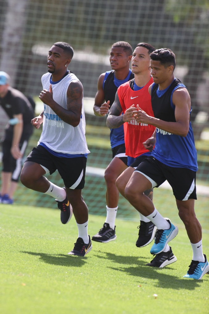 «Газпром»-тренировочные сборы «Зенита» в Дубае: 06 февраля, утренняя тренировка