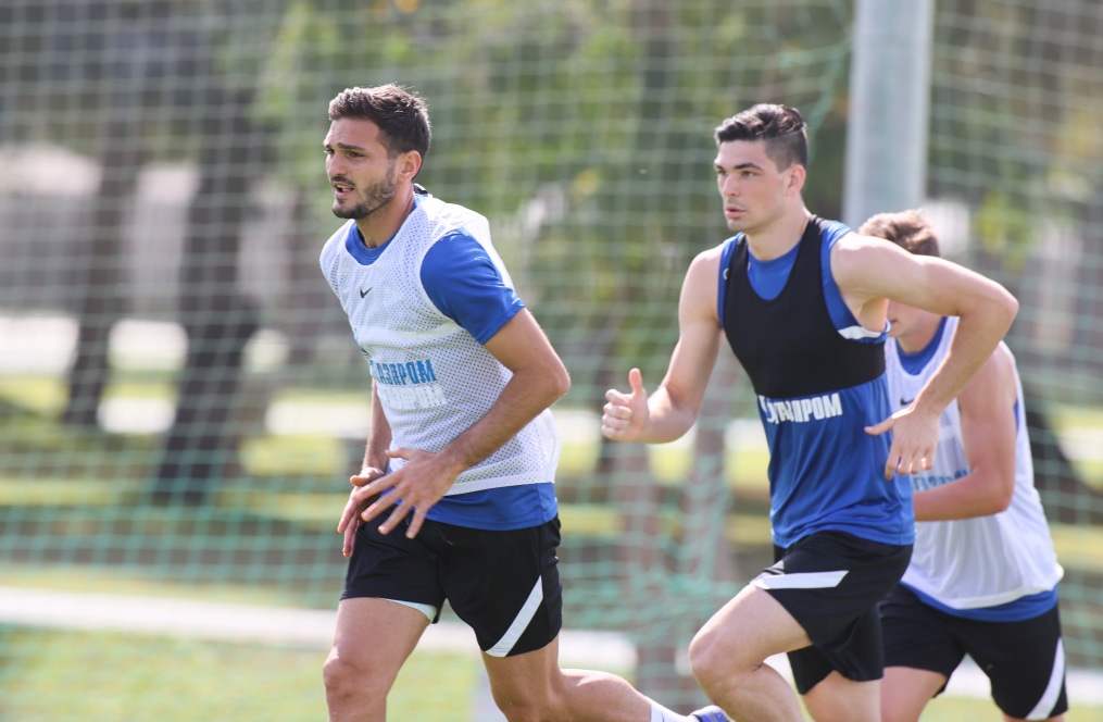 «Газпром»-тренировочные сборы «Зенита» в Дубае: 06 февраля, утренняя тренировка